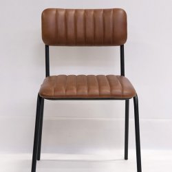 Trademark Living Diner Spisebordsstol Brun/Sort