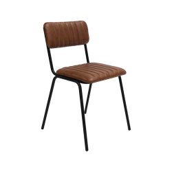 Trademark Living Diner Spisebordsstol Brun/Sort