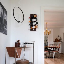 Trademark Living Harlan rustik vinreol 