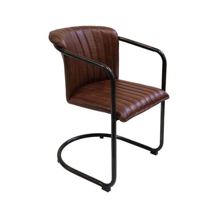 Trademark Living Harlem Spisebordsstol m/ Quiltet Lder