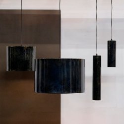 Trademark Living Jonah loftslampe S - Mrkebl marmoreret 