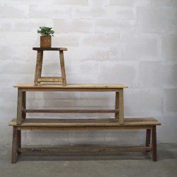 Trademark Living Nordic Skammel Lyst Genanvendt Tr