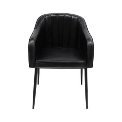 Trademark Living Queens Spisebordsstol Sort