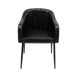 Trademark Living Queens Spisebordsstol Sort