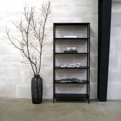 Trademark Living Seattle Industriel Reol Hj Sort