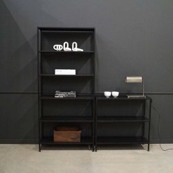 Trademark Living Seattle Industriel Reol Lav Sort