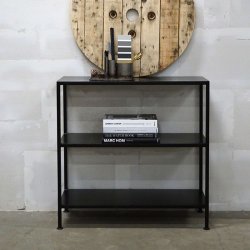 Trademark Living Seattle Industriel Reol Lav Sort