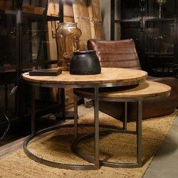 Trademark Living - Rundt Indskudsbord - 2 stk