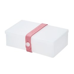 Uhmm Box - No. 01 Transparent Box/Pink Strap - 10x18 cm.