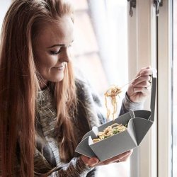 Uhmm Box - No. 01 Light Grey Box/Dark Grey Strap - 10x18 cm.