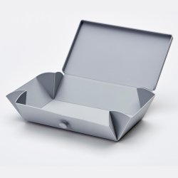 Uhmm Box - No. 01 Light Grey Box/Petrol Strap - 10x18 cm.