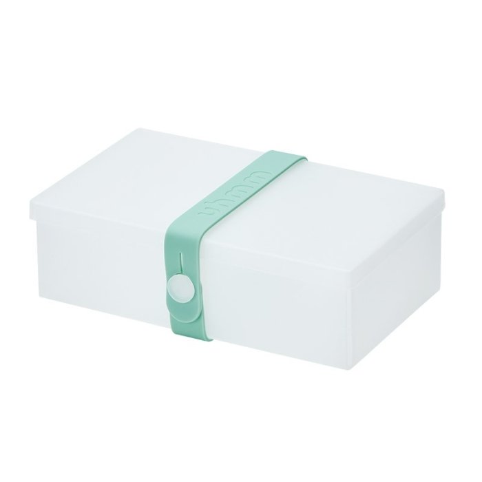 Uhmm Box - No. 01 White Box/Mint Strap - 10x18 cm.