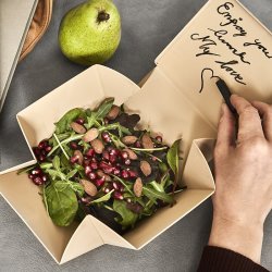 Uhmm Box - No. 02 Mocca/Petrol Strap - 10x12 cm.