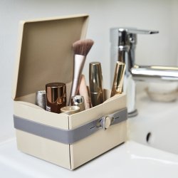 Uhmm Box - No. 02 Mocca/Petrol Strap - 10x12 cm.