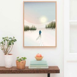 ViSSEVASSE Go Baby Plakat - Cross Country Skiing