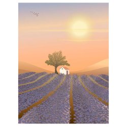 ViSSEVASSE Danmark Plakat - Lavender Field 