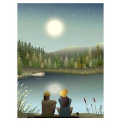 ViSSEVASSE Nature Plakat - Moonlight With You