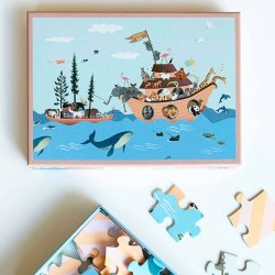 VISSEVASSE Brne Puslespil - Noah's Ark