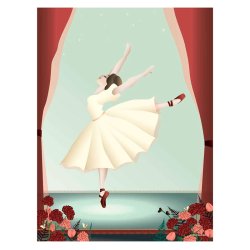 ViSSEVASSE Children Plakat - Ballerina
