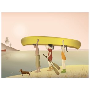 ViSSEVASSE Children Plakat - Canoe