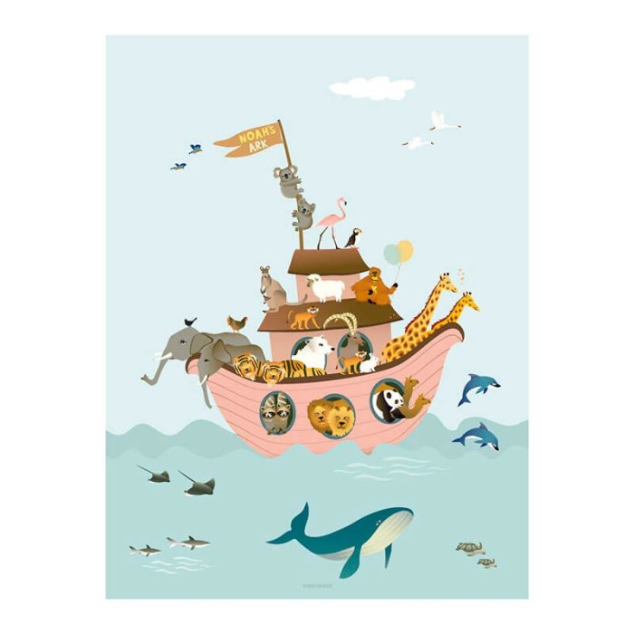 VISSEVASSE Children Plakat - Noahs Ark