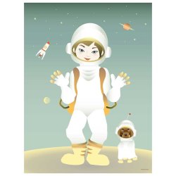 ViSSEVASSE Children Plakat - The Astronaut
