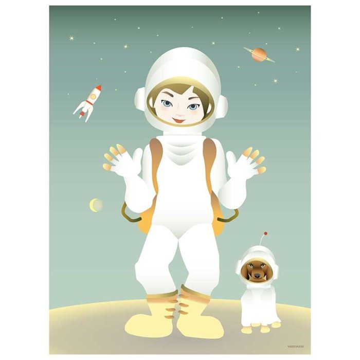 ViSSEVASSE Children Plakat - The Astronaut