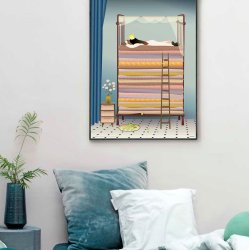 ViSSEVASSE Children Plakat - The Princess And The Pea