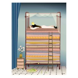 ViSSEVASSE Children Plakat - The Princess And The Pea