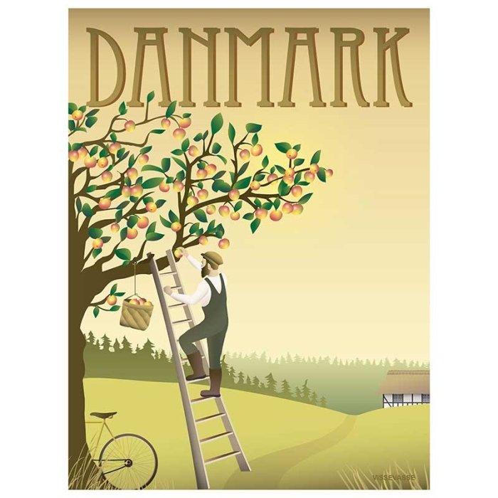 ViSSEVASSE Danmark Plakat - bletret