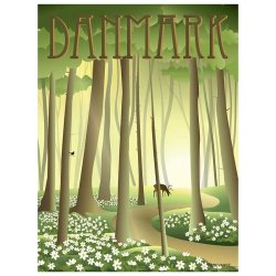 ViSSEVASSE Danmark Plakat - Anemoner