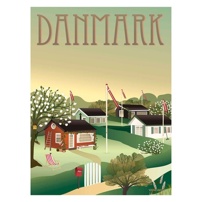 ViSSEVASSE Danmark Plakat - Kolonihaverne