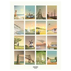 ViSSEVASSE Danmark Plakat Danmarksmotiver #1