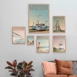 ViSSEVASSE Danmark Plakat - Stranden