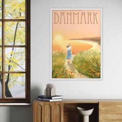 ViSSEVASSE Danmark Plakat Bugten 50x70 cm