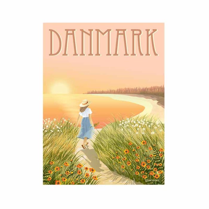ViSSEVASSE Danmark Plakat Bugten 50x70 cm