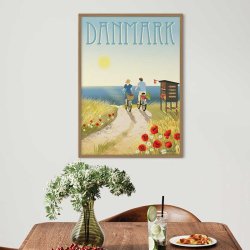ViSSEVASSE Danmark Plakat Dansk Sommerliv 50x70 cm 