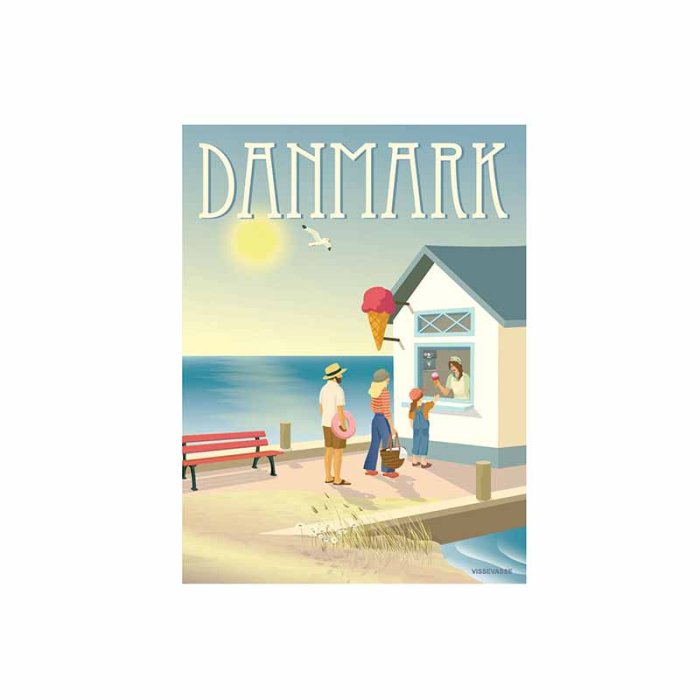ViSSEVASSE Danmark Plakat Ishuset 30x40 cm