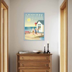 ViSSEVASSE Danmark Plakat Ishuset 50x70 cm