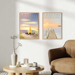 ViSSEVASSE Danmark Plakat Sankt Hans 50x70 cm 