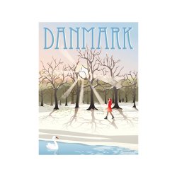 ViSSEVASSE Danmark Plakat Vintersol 30x40 cm
