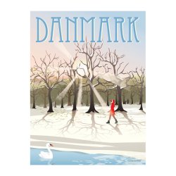 ViSSEVASSE Danmark Plakat Vintersol 50x70 cm
