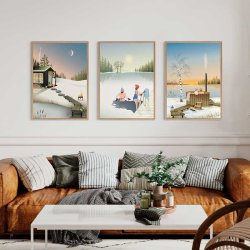 ViSSEVASSE Danmark Plakat Vintersol 30x40 cm