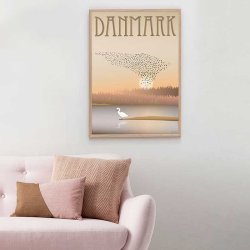 ViSSEVASSE Danmark Plakat - Sort Sol