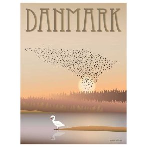 ViSSEVASSE Danmark Plakat - Sort Sol