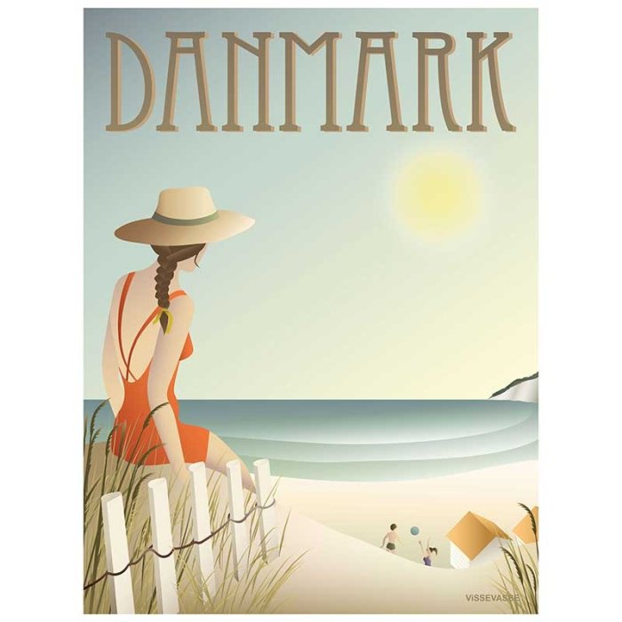 ViSSEVASSE Danmark Plakat - Stranden