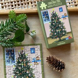 VISSEVASSE Mini Puslespil GLOWING CHRISTMAS TREE 42 Brikker