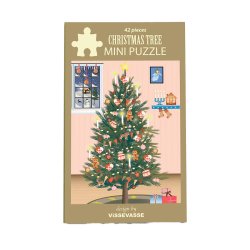 VISSEVASSE Mini Puslespil GLOWING CHRISTMAS TREE 42 Brikker