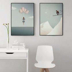 ViSSEVASSE Go Baby Plakat - Balloon Dream