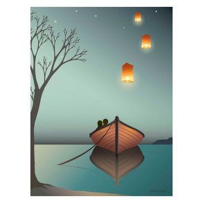 ViSSEVASSE Go Baby Plakat - Lanterns